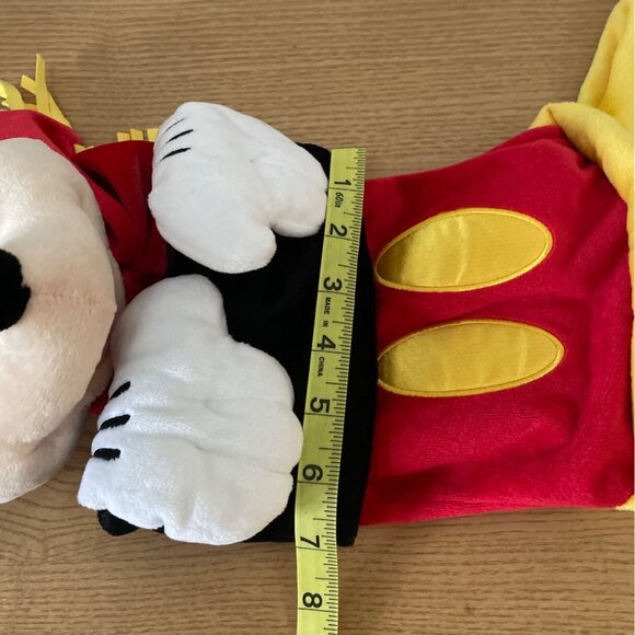 Mickey Mouse 3D Christmas Stocking Plush 20in Red Yellow Authentic Disney Parks - Picture 9 of 10